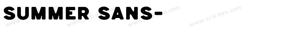 Summer Sans字体转换